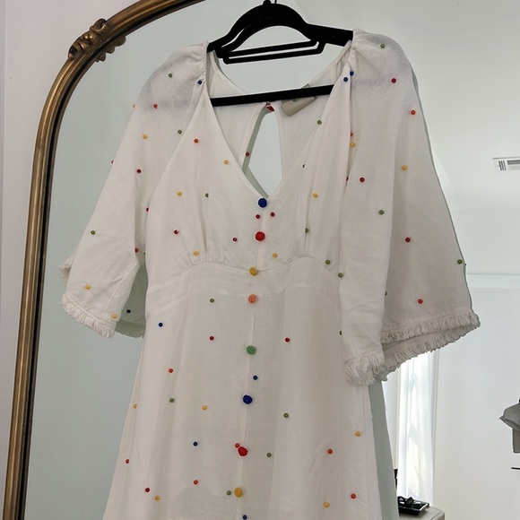 Farm Rio Embroidered Dot Dress - Picture 2 of 13
